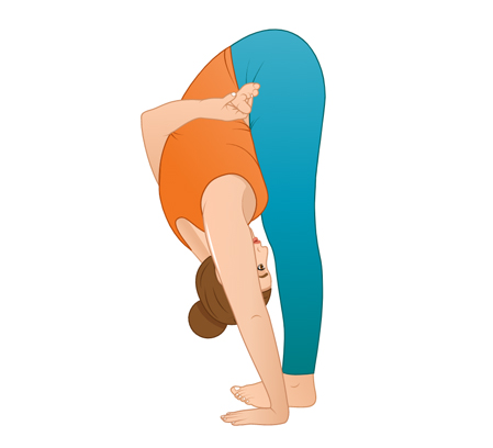 Yoga pose Ardha Padmasana. stock vector. Illustration of ardha - 295048662