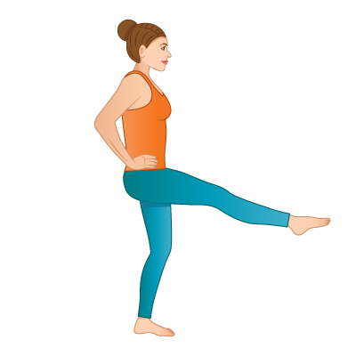 Girl standing in yoga pose, Standing Forward Bend pose or uttanasana asana  in hatha yoga Stock Vector | Adobe Stock