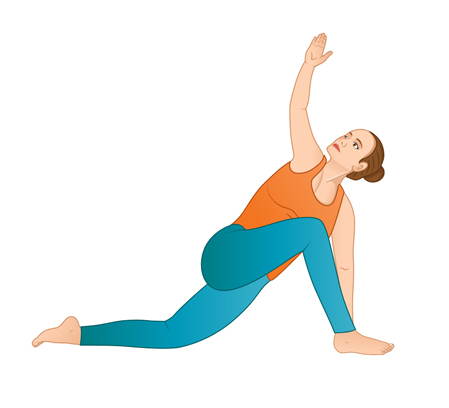 lunge yoga pose