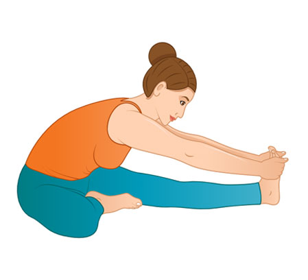 Yoga Asanas For Stress Relief - Janu Sirsasana - Head On the Knee Pose |  KIRAN ATMA
