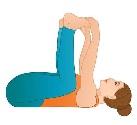 The Happy Baby Pose or Stirrup Pose in Yin Yoga