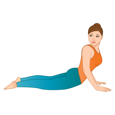Yoga Pose: Twisting Cobra pose