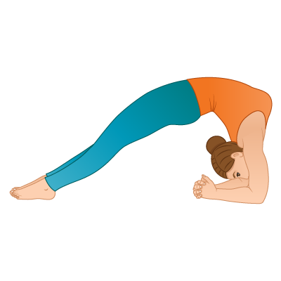 Virtual Woman in Yoga Upward Facing Dog Pose with a clear wood floor ~ Clip  Art #170290987
