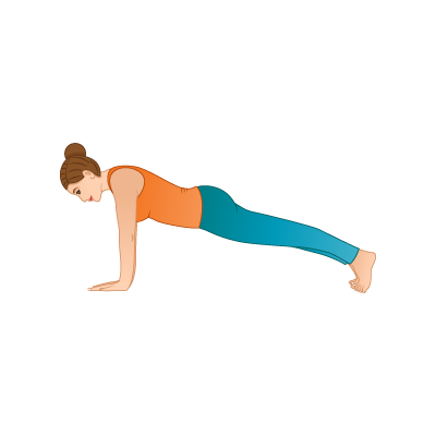 Downward Facing Dog Pose Plank Pose Flow Yoga (Adho Mukha