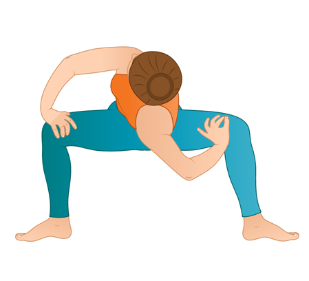 How to Do the Twisting Triangle Pose