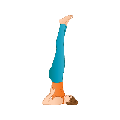 Shoulderstand pose (Salamba Sarvangasana) - Yoga by D
