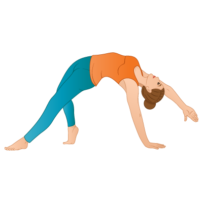 Yoga Wild Thing Pose Cartoon Vector Illustration Stock Illustration -  Download Image Now - Active Lifestyle, Activity, Adult - iStock
